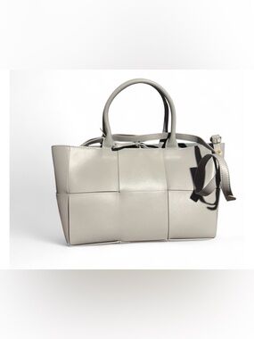 Gray/Blue Inspired BV Intrecciato bag with strap and pouch
